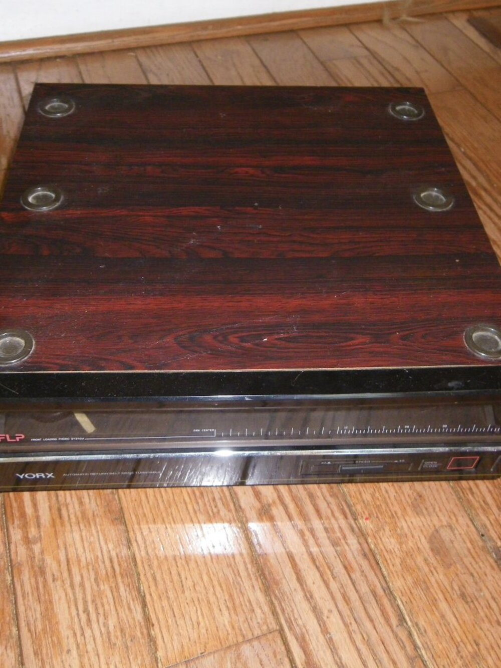 Vintage Rare YORX Q802A Auto Return Front Loading Stereo Record Player